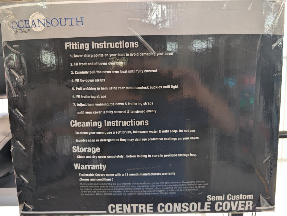 Oceansouth Center Console Boat Cover