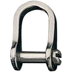 Ronstan Shackle,D, Slotted Pin 3/16